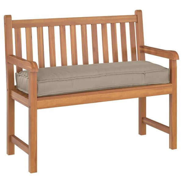 vidaXL Palettenkissen für Bank Taupe 120 x 40 x 8 cm Oxford Stoff