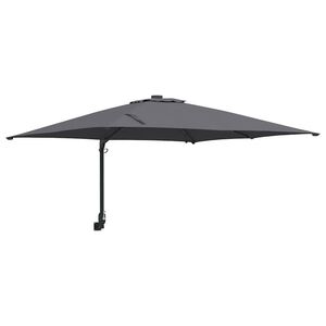 vidaXL Gartenparasol Anthrazit 248,5 x 247,5 x 160 cm Stoff