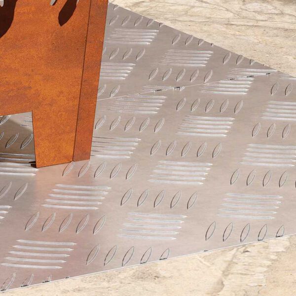 vidaXL Treppe Tritt Rechtwinklig 2 pcs Silber 90 x 40 cm Aluminium