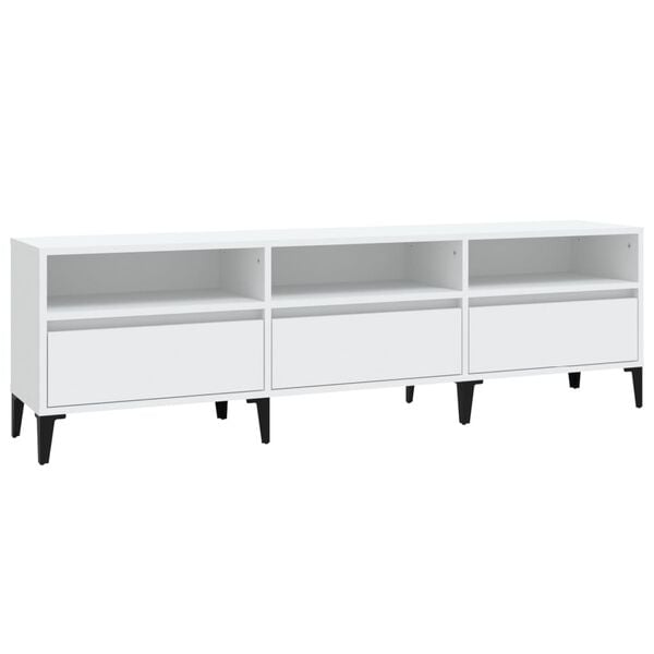 vidaXL TV-Schrank Wei&szlig; 150x30x44,5 cm Holzwerkstoff