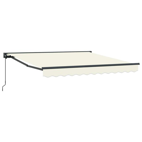 vidaXL Einziehbare Markise Creme 300 x 250 cm Aluminium und Stoff