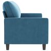 vidaXL 3-Sitzer-Sofa Blau 180 cm Samt