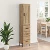 vidaXL Highboard Artisan-Eiche 34,5 x 34 x 180 cm Holzwerkstoff