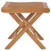 vidaXL Klappbarer Fußhocker 46,5×49×41,5 cm Massivholz Teak