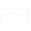 vidaXL Zaun mit Pfosten Silber 0,8 x 25 m Stahl