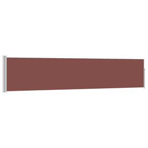 vidaXL Ausziehbare Seitenmarkise 100&times;500 cm Braun