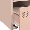 vidaXL Highboard Rosa 35x39x103,5 cm Stahl