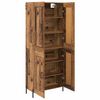 vidaXL Highboard 2 pcs Altholz Holzwerkstoff
