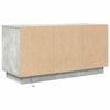 vidaXL TV-Schrank mit LED-Leuchten Betongrau 100x41x50 cm
