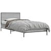 vidaXL Bettgestell mit Kopfteil Grau Sonoma 80 x 200 cm Holzwerkstoff