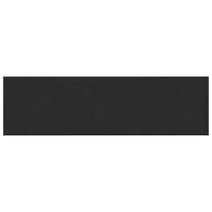 vidaXL Fensterbank Schwarz mit Holzmaserung 140 x 45 x 4,5 cm PVC