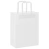 vidaXL Papiertragetaschen 50 Stk. mit Henkeln Wei&szlig; 21x11x28 cm