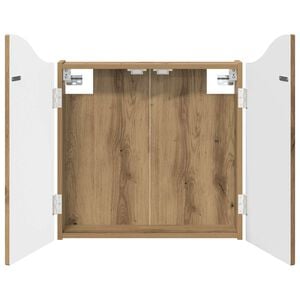 vidaXL Dartboard Schrank Artisan-Eiche 56 x 12 x 63 cm Holzwerkstoff