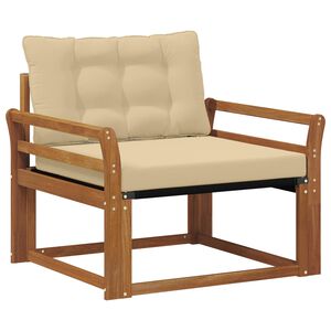 vidaXL Outdoor-Sofagarnitur Massives Akazienholz und Textilene Natur