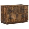 vidaXL Waschbeckenschrank HOORN Raucheiche 82 x 41 x 56 cm