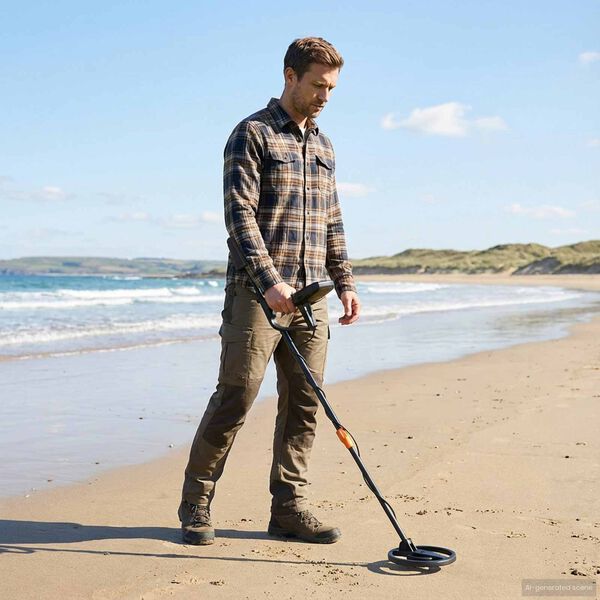 vidaXL Metal Detector with LCD Display 3 Models 19 cm Coil Schwarz