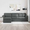 vidaXL Sofa Dunkelgrau