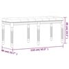 vidaXL Sitzbank Dunkelgrau 110x40x49 cm Stoff