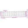 vidaXL Hochbeet Latten-Design Schwarz 150x30x30 cm Massivholz Kiefer