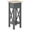 vidaXL Beistelltisch Schwarz 27 x 27 x 65,5 cm Holz