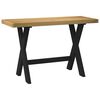 vidaXL Schreibtisch NOAIN X-Form-Beine 120x50x75 cm Massivholz Kiefer