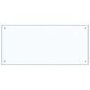 vidaXL K&uuml;chenr&uuml;ckwand Transparent 90&times;40 cm Hartglas