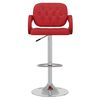 vidaXL Barhocker Weinrot Kunstleder