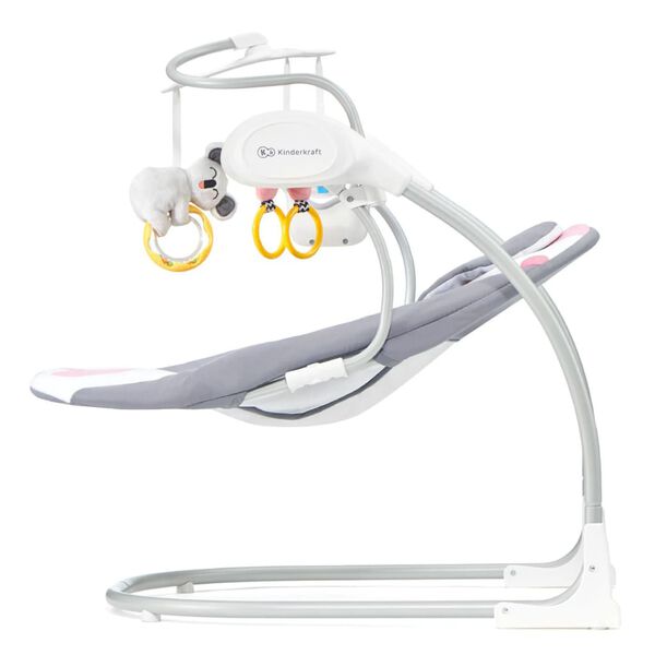 Kinderkraft Babywippe MINKY Rosa und Grau