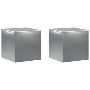 vidaXL Pflanzenst&auml;nder 2 pcs Silber 40 x 40 x 40 cm Edelstahl
