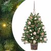 vidaXL K&uuml;nstlicher Weihnachtsbaum mit 150 LEDs Gr&uuml;n 75 cm PE und PVC