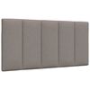 vidaXL Bett mit Matratze "Hanko" Taupe 100x200 cm Stoff