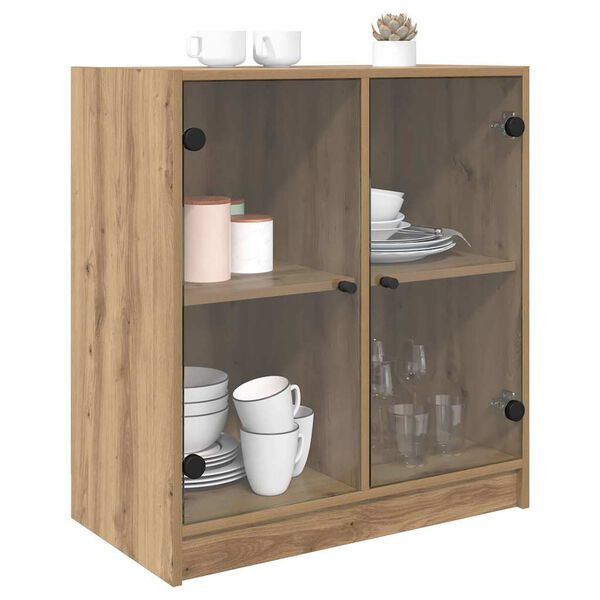vidaXL Seitenschrank Artisan-Eiche 68 x 37 x 75,5 cm Holzwerkstoff