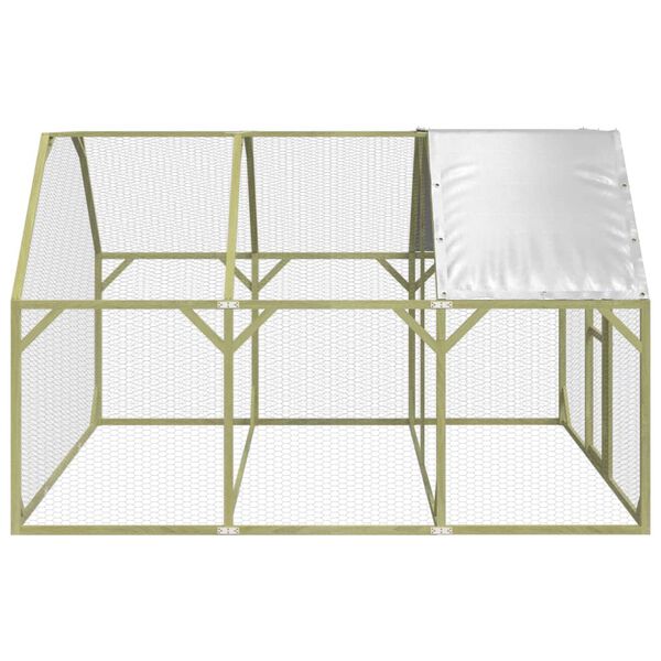 vidaXL H&uuml;hnerstall 268x300x190 cm Massivholz Kiefer Impr&auml;gniert