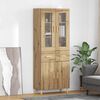 vidaXL Highboard Artisan-Eiche 69,5 x 34 x 180 cm Holzwerkstoff