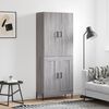 vidaXL Highboard Grau Sonoma 69,5x34x180 cm Holzwerkstoff