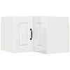 vidaXL Wand-Eckschrank PORTO Hochglanz Wei&szlig; 57 x 57 x 40 cm