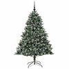 vidaXL K&uuml;nstlicher Weihnachtsbaum mit 300 LEDs mit St&auml;nder Gr&uuml;n 180 cm