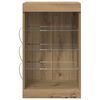 vidaXL LED-Sideboard Artisan-Eiche 41 x 37 x 67 cm Holzwerkstoff