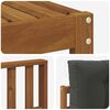 vidaXL Outdoor-Sofagarnitur mit Kissen 10 pcs Natur und Anthrazit