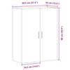 vidaXL Wandschrank Altholz-Optik 69,5x34x90 cm