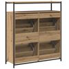 vidaXL Schuhschrank Artisan-Eiche 100 x 34 x 112 cm Holzwerkstoff