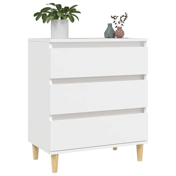 vidaXL Sideboard Weiß 60x35x70 cm Holzwerkstoff