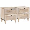 vidaXL Nachttisch 2 Stk. Wei&szlig; 40 x 33 x 46 cm Holzwerkstoff