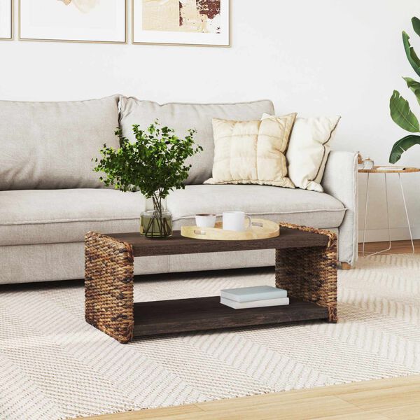 vidaXL Beistelltisch Natur 44,5 x 45 x 45 cm Massives Mahagoni Holz