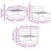 vidaXL Outdoor-Sofagarnitur 7 pcs Natur Massivholz Akazie