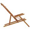 vidaXL Strandstuhl Klappbar Taupe Massivholz Eukalyptus und Stoff