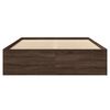 vidaXL Bettgestell ohne Matratze Braun Eiche 140x200 cm Holzwerkstoff