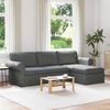 vidaXL Sofa Dunkelgrau