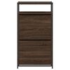 vidaXL Schuhschrank Braun Eichen-Optik 60x34x112 cm Holzwerkstoff