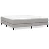 vidaXL Boxspringbettgestell Hellgrau 160x200 cm Stoff